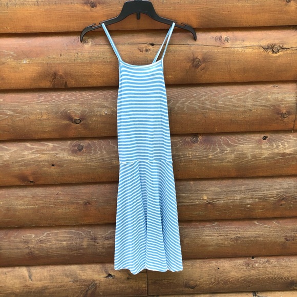 Blue and white LA hearts striped dress - Picture 2 of 3